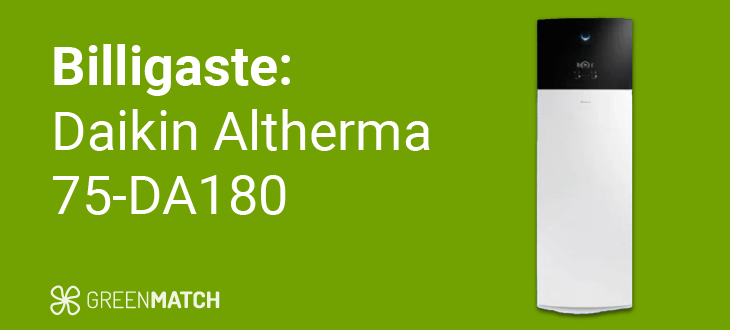 Billigast Daikin Altherma 75-DA180