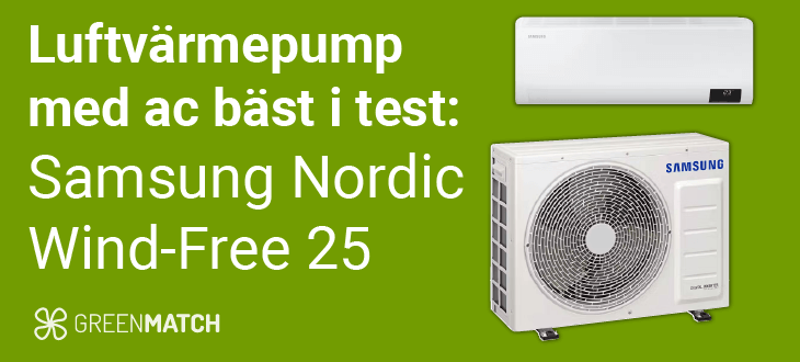 Luftvärmepump med AC bäst i test